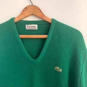 Green Lacoste Sweater